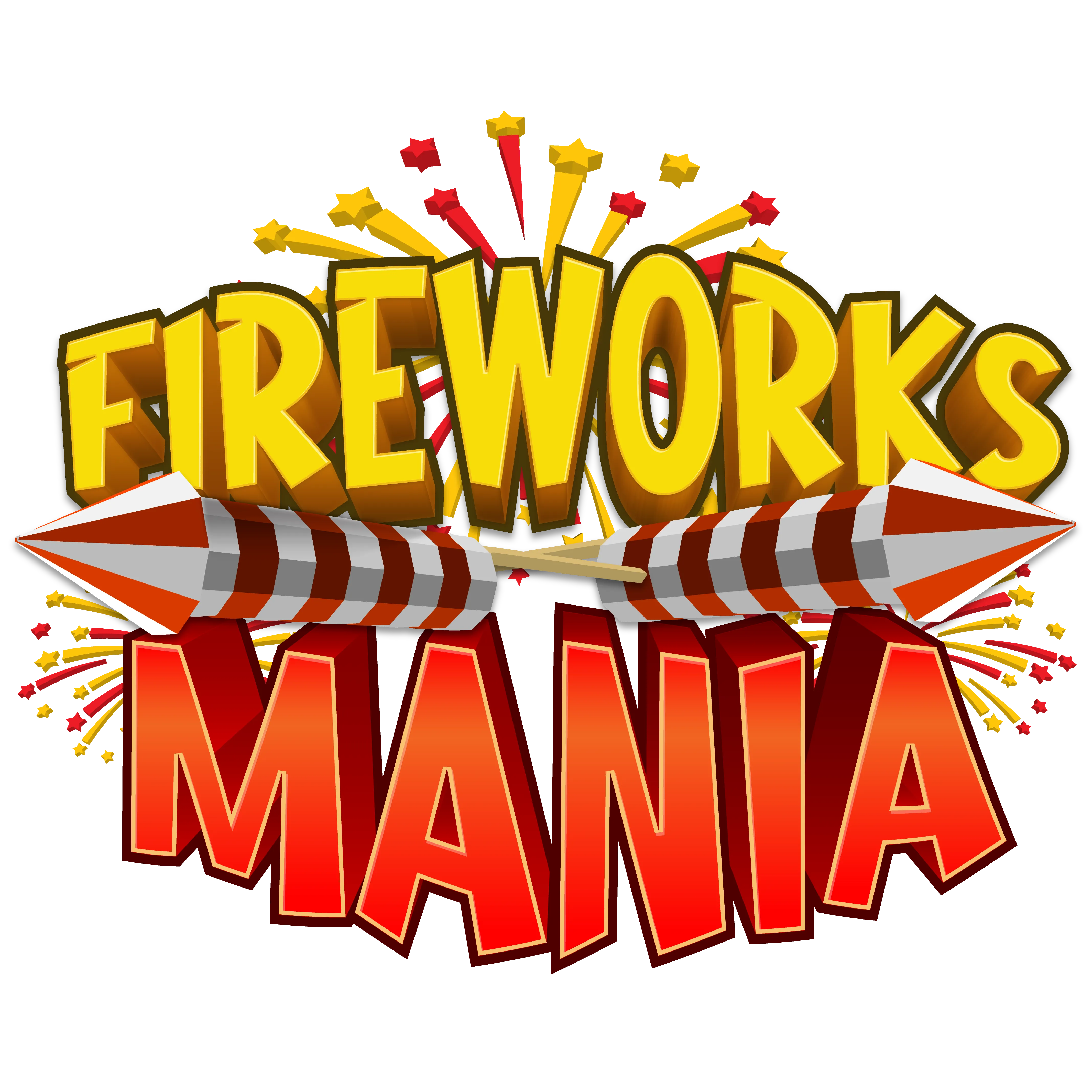 Fireworks Mania logo, square lockup